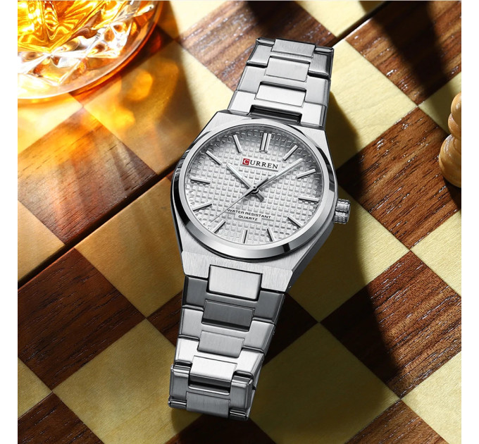 Curren 8439 Silver-White
