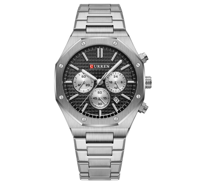 Curren 8440 Silver-Black