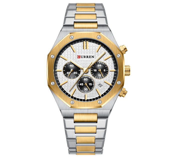 Curren 8440 Silver-Gold-White