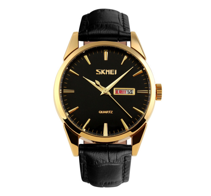 Skmei 9073GDBK-B Gold-Black men