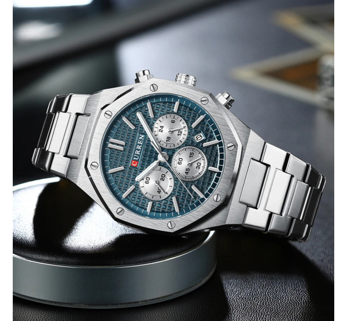 Curren 8440 Silver-Blue