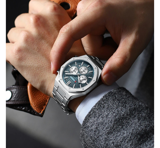 Curren 8440 Silver-Blue