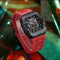 Curren 8438 Black-Red