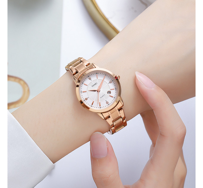 Skmei 1819RGSI Rose Gold-Silver