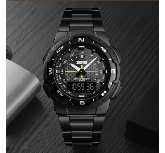Skmei 1370BKBK Black-Black