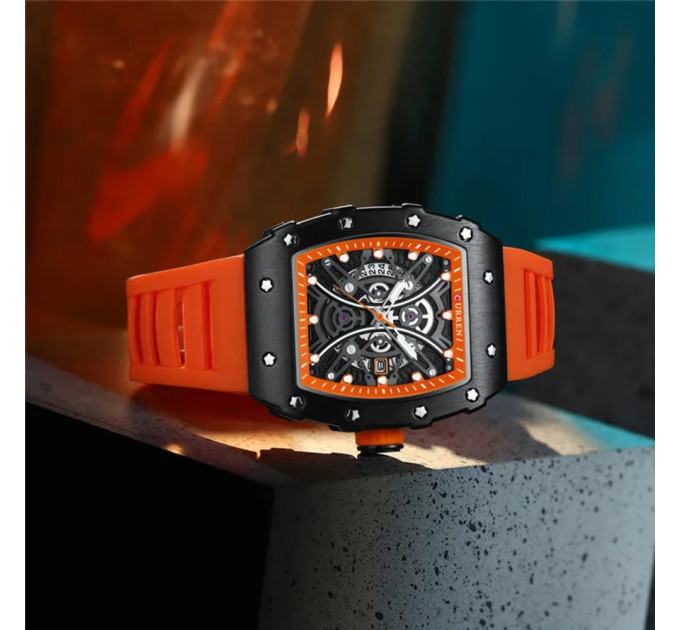 Curren 8438 Black-Orange