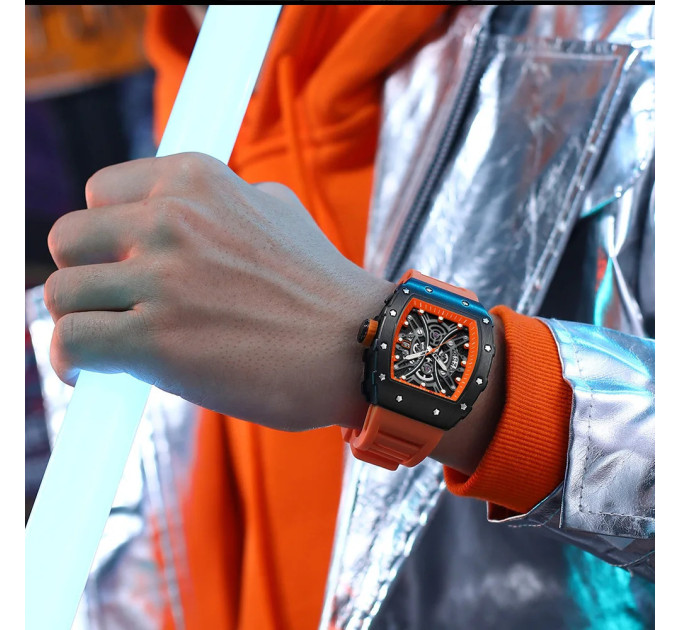 Curren 8438 Black-Orange