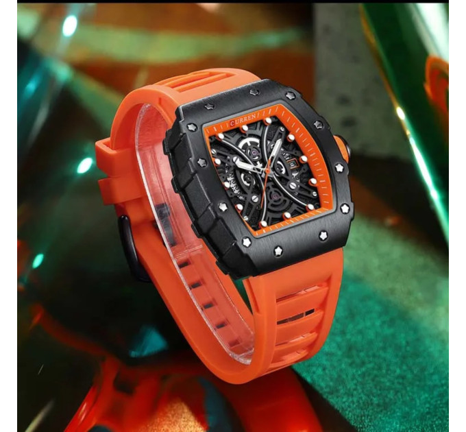Curren 8438 Black-Orange