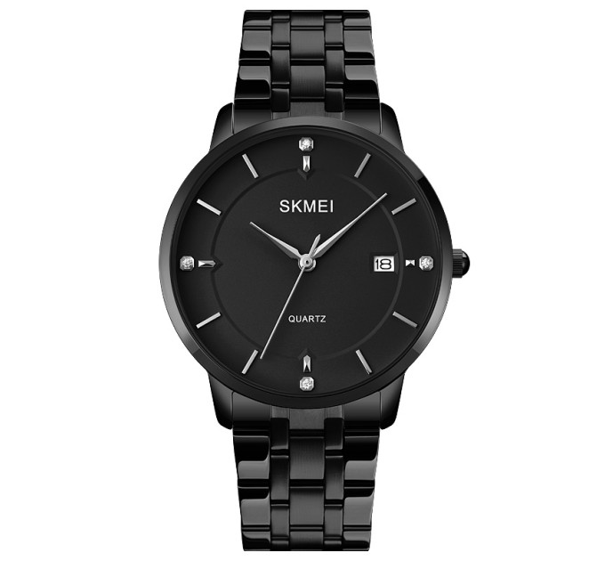 Skmei 1801SBK Black Mesh Band Lady Big Size
