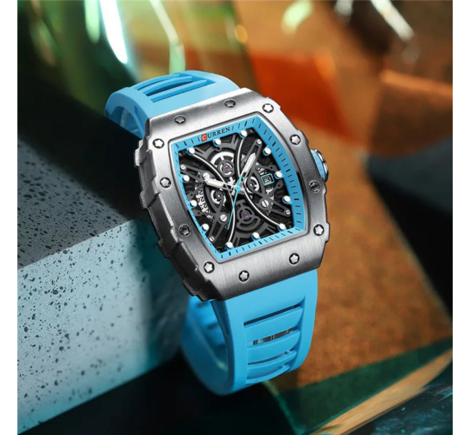 Curren 8438 Black-Light Blue