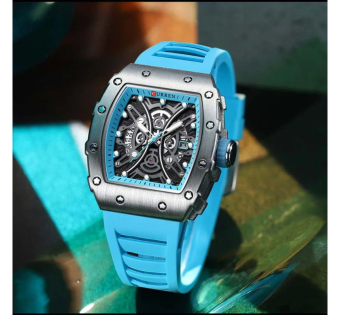 Curren 8438 Black-Light Blue