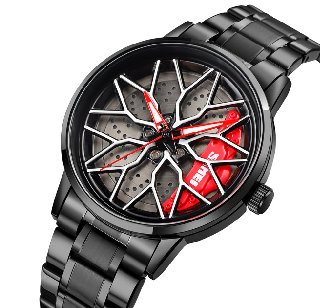 Skmei 1990D Black Red-Silver