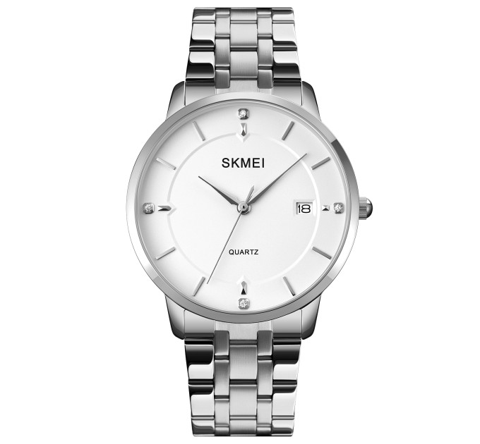 Skmei 1801SSI Silver Case Mesh Band