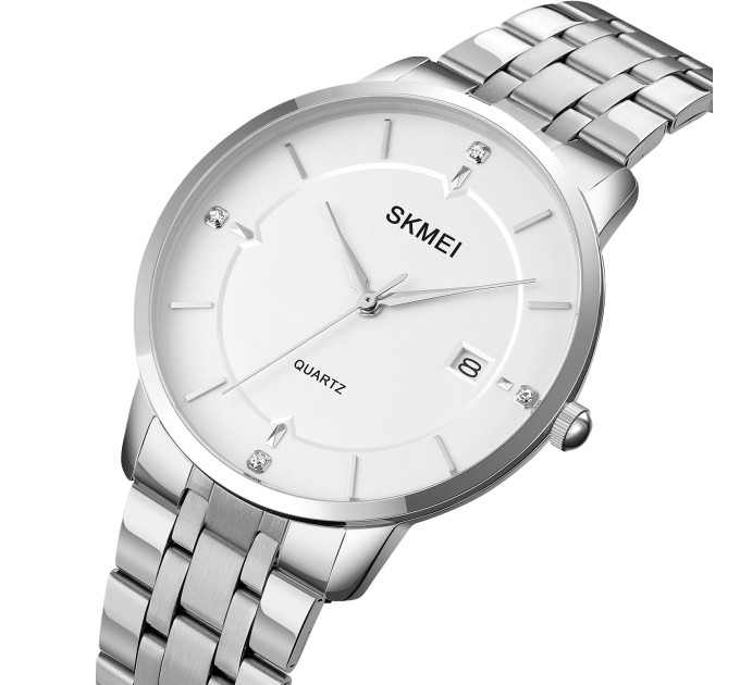 Skmei 1801SSI Silver Case Mesh Band