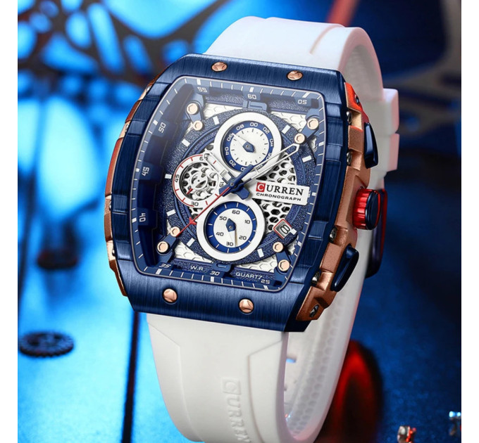 Curren 8442 Blue-Gold-White