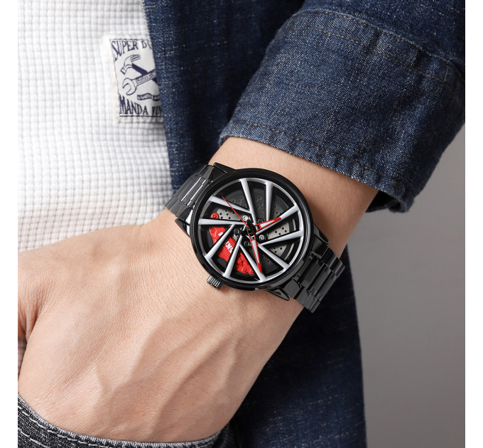 Skmei 1990C Black Red-Silver