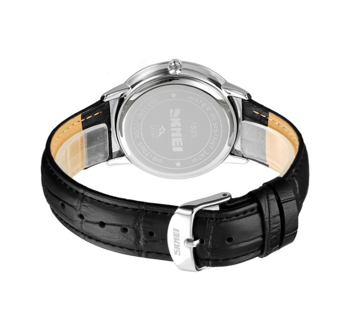 Skmei 1801LGDBK Gold-Black Leather