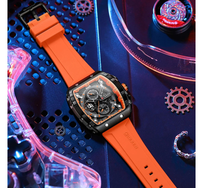 Curren 8442 Black-Orange
