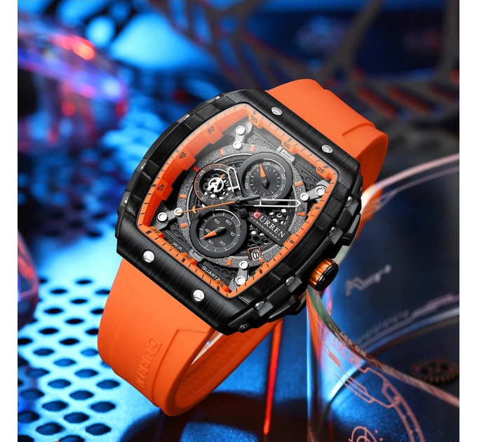 Curren 8442 Black-Orange