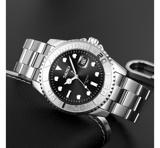 Skmei 9295SIBK Silver-Black STOPPED SALE
