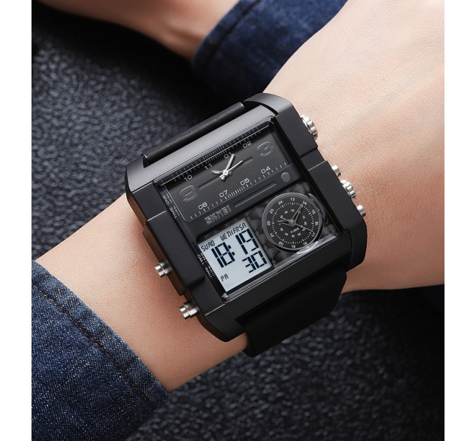 Skmei 2020BKWTBK Black-Black-White