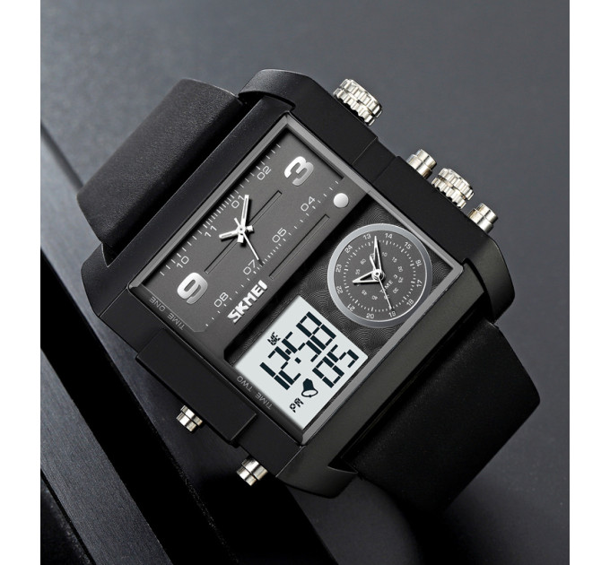 Skmei 2020BKWTBK Black-Black-White