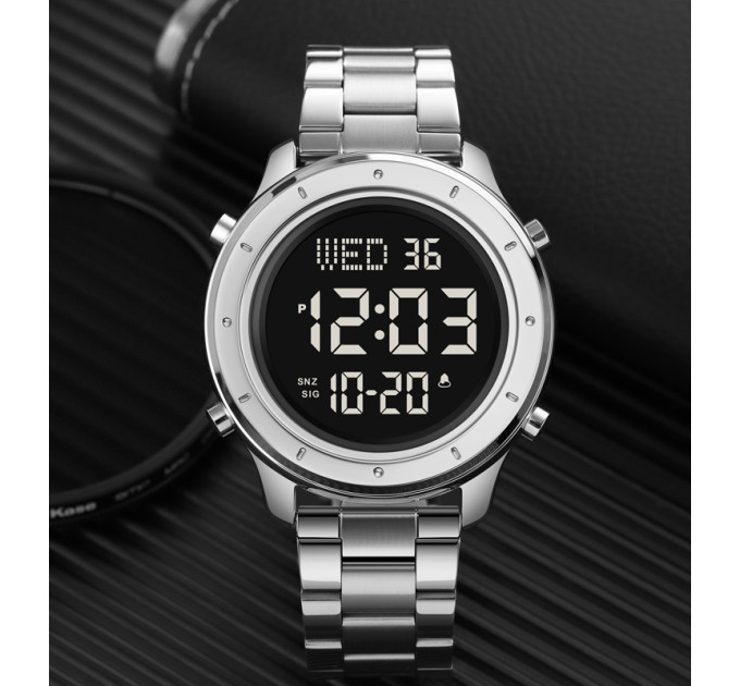 Skmei 1864SSIBK Silver-Black-Steel