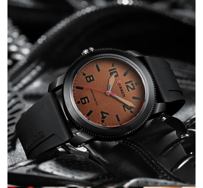 Curren 8454 Black-Brown