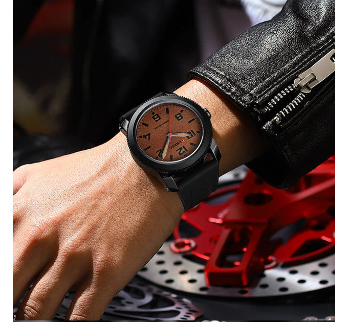 Curren 8454 Black-Brown