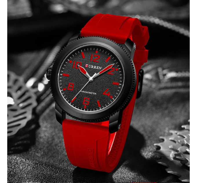 Curren 8454 Black-Red