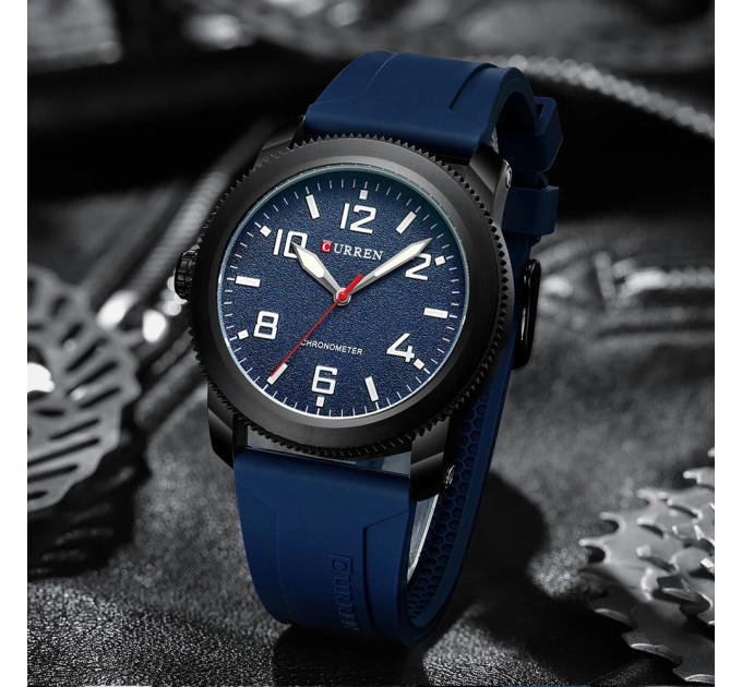 Curren 8454 Black-Blue