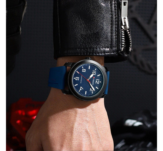 Curren 8454 Black-Blue