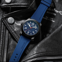 Curren 8454 Black-Blue