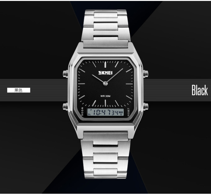 Skmei 1220SIBK Silver-Black