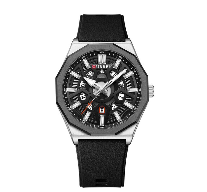 Curren 8437 Silver-Black