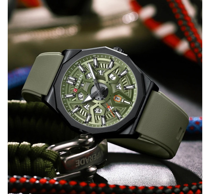Curren 8437 Black-Green