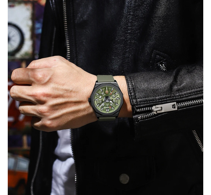 Curren 8437 Black-Green