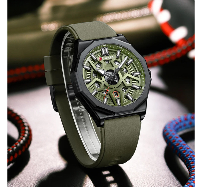 Curren 8437 Black-Green