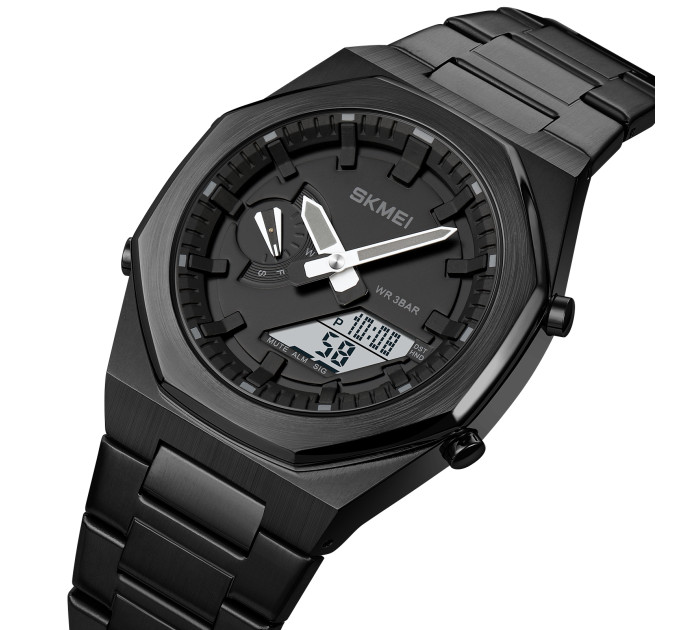 Skmei 1816BKBKWT Black-Black-White