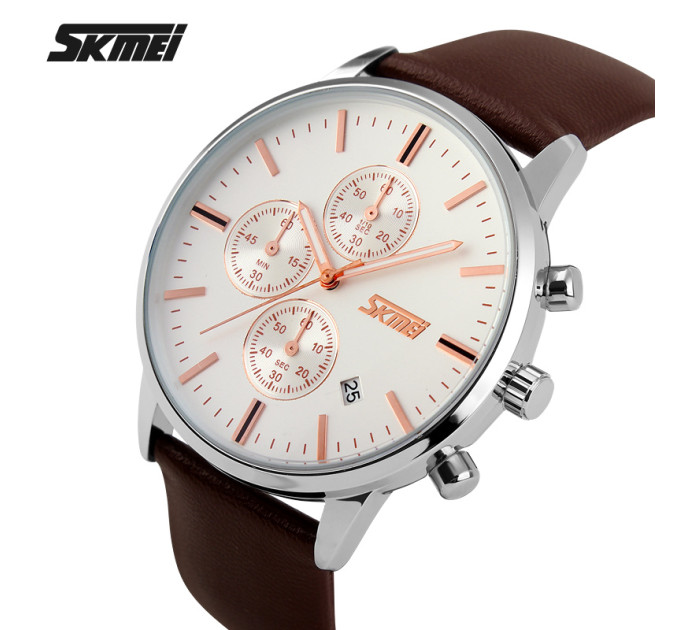 Skmei 9103WTBN White-Brown