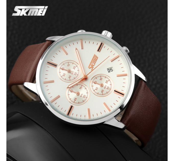 Skmei 9103WTBN White-Brown