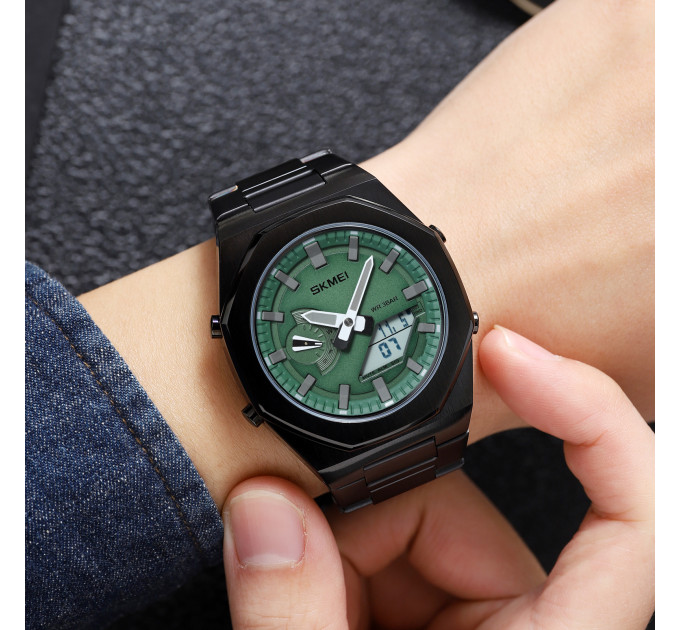 Skmei 1816BKGNWT Black-Green-White
