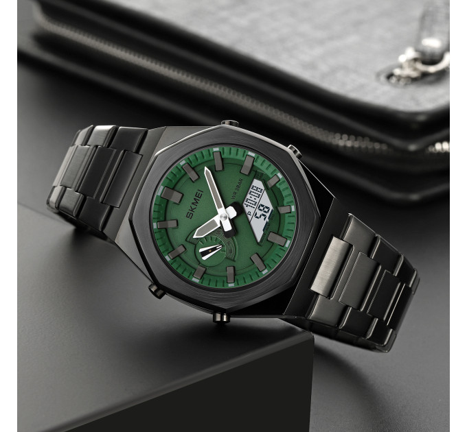 Skmei 1816BKGNWT Black-Green-White