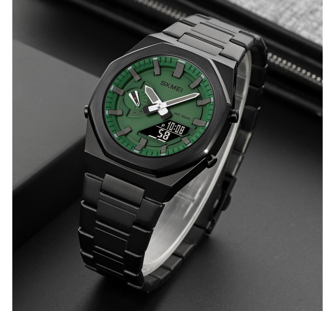 Skmei 1816BKGNBK Black Green-Black