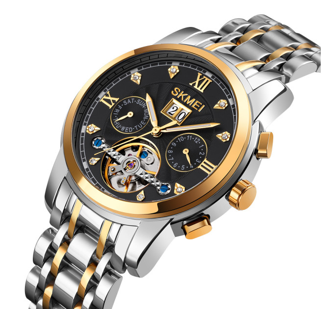Skmei M029TGDBK Gold-Silver-Black