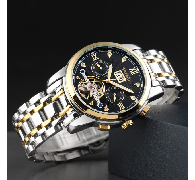 Skmei M029TGDBK Gold-Silver-Black