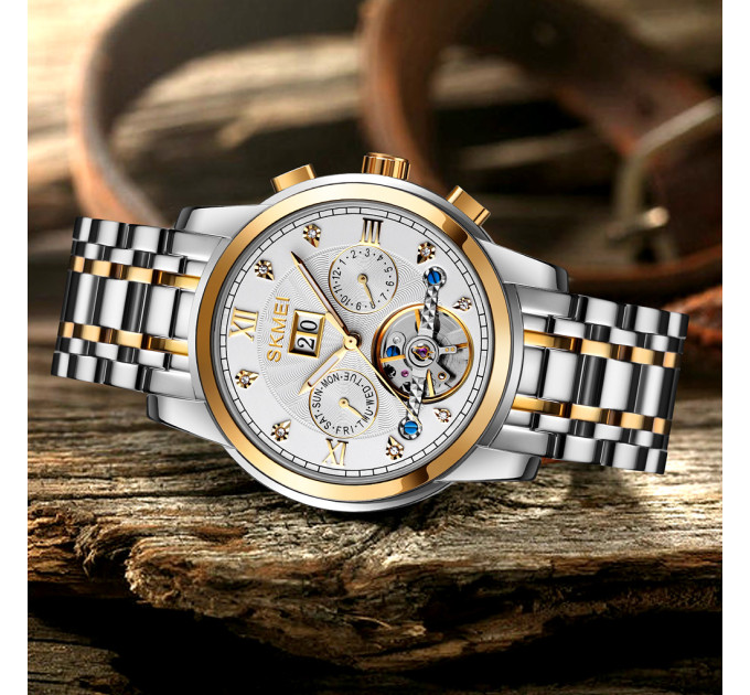 Skmei M029TGDSI Gold-Silver-Silver