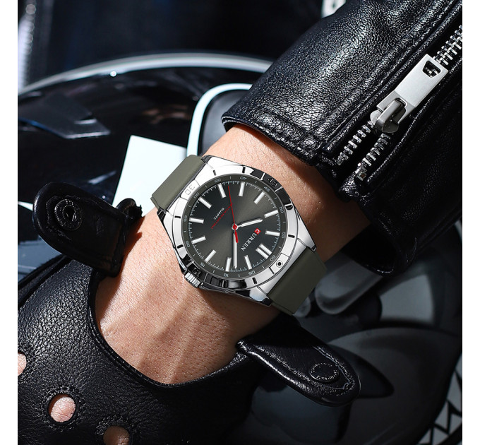 Curren 8449 Silver-Black-Grey