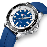 Curren 8448 Silver-Blue