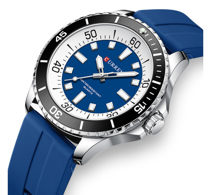 Curren 8448 Silver-Blue